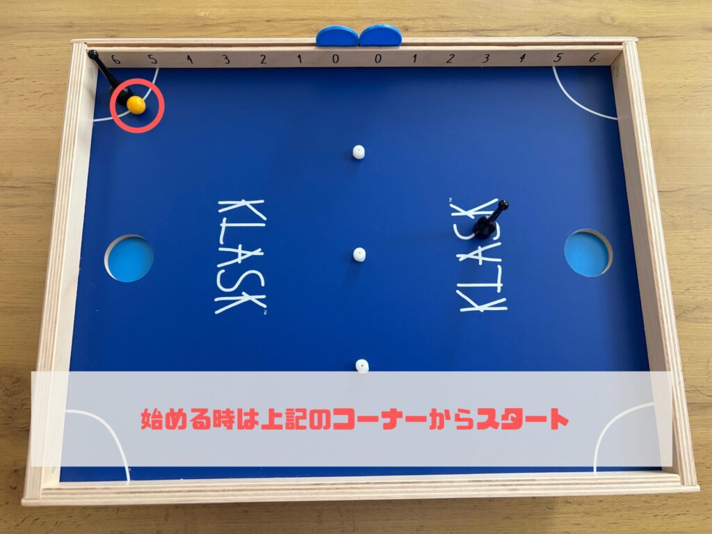 クラスク 始める時の位置の画像