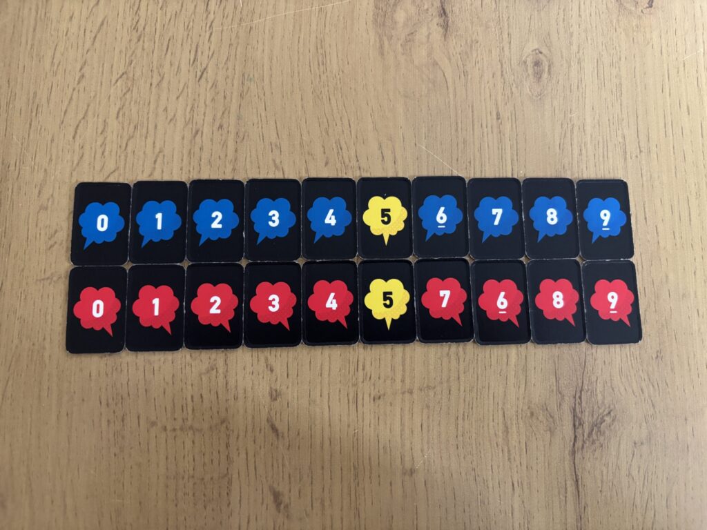 タギロン　数字タイル　全て表にしている